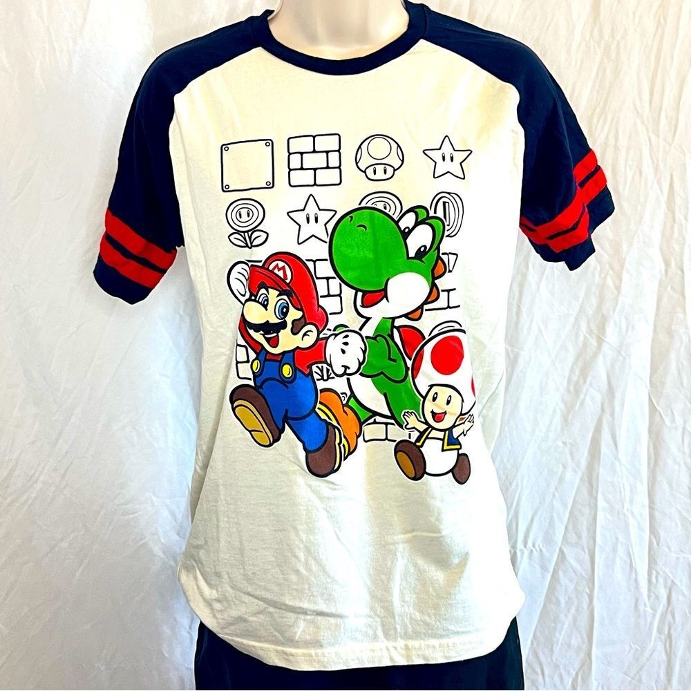 XL (14) Boys Super Mario Tee T-shirt ~ Yoshi Toad NWOT